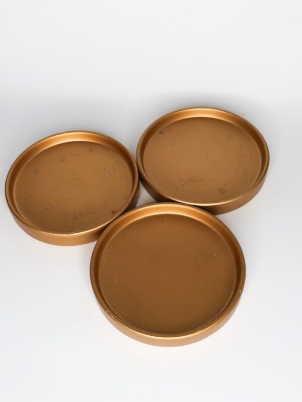 Smitten Candle Coaster - Gold