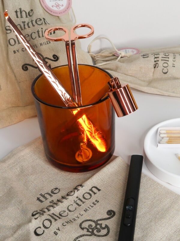 Smitten Candle Care 5-in-1 Kit, Rose Gold