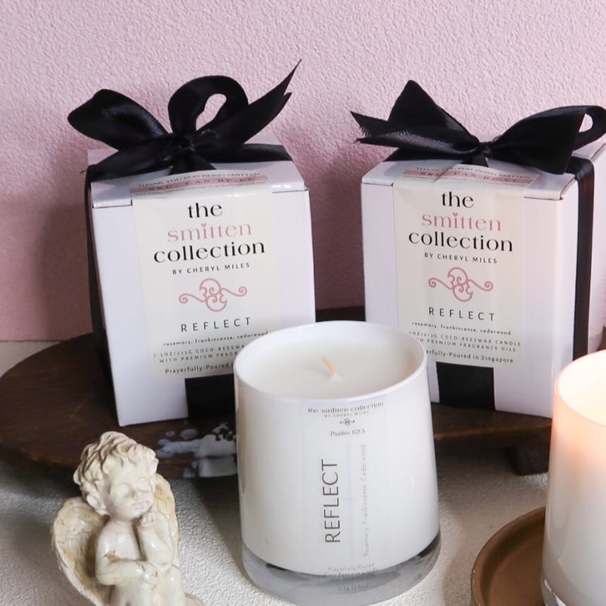 “Reflect” – Rosemary, Frankincense & Cedarwood Essential Oils | Artisan Beeswax-Coconut Candle, 7oz - Image 7