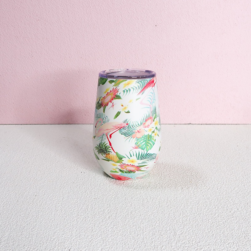 Smitten Wine & Coffee Tumbler - Pink Flamingo - Image 3