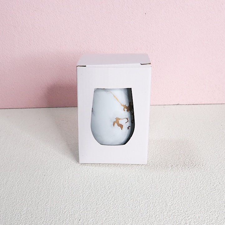 Smitten Wine & Coffee Tumbler - Gold Marble - Image 3