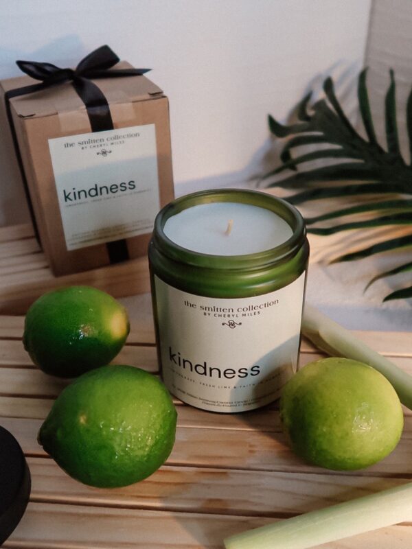 "Kindness"- Lemongrass, Lime & Faith in Humanity | Artisan Beeswax-Coconut Candle, 8oz