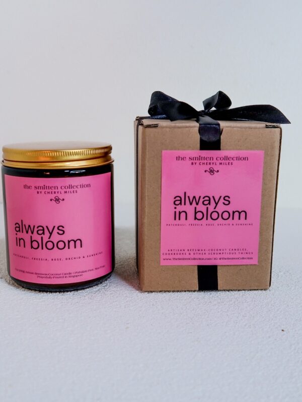 "Always in Bloom"- Patchouli, Freesia, Rose, Orchid & Sunshine | Artisan Beeswax-Coconut Candle, 8oz